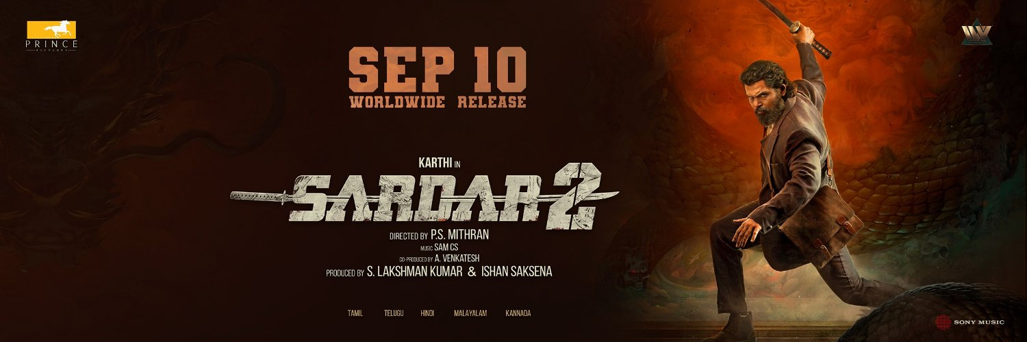 Film backdrop for Sardar 2 (Sprache: Tamil/engl Untertitel)
